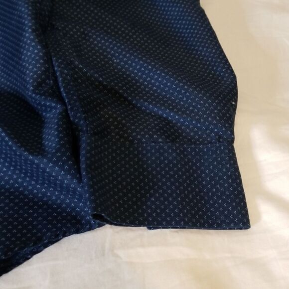 Signature Studio Modern Fit Navy Dress Shirt - Picture 5 of 8